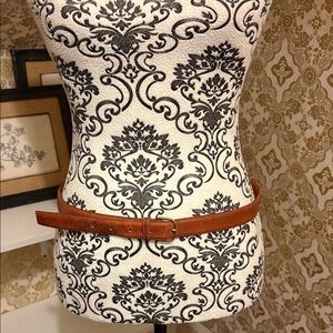 Vintage Brown Leather Belt